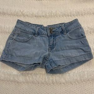 Y2K Mossimo jean shorts size low rise straight hip and thigh size 1